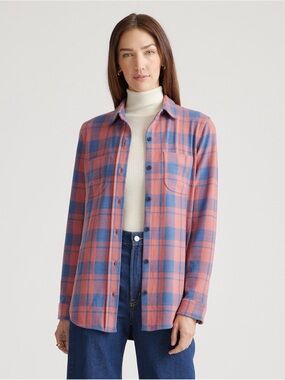 Quince super soft button down shirt sweater